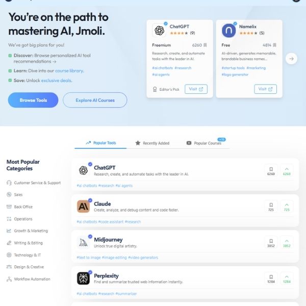 Hay miles de herramientas de IA. Te enseño dónde encontrarlas sin perderte en el intento. Y cerramos el reto.