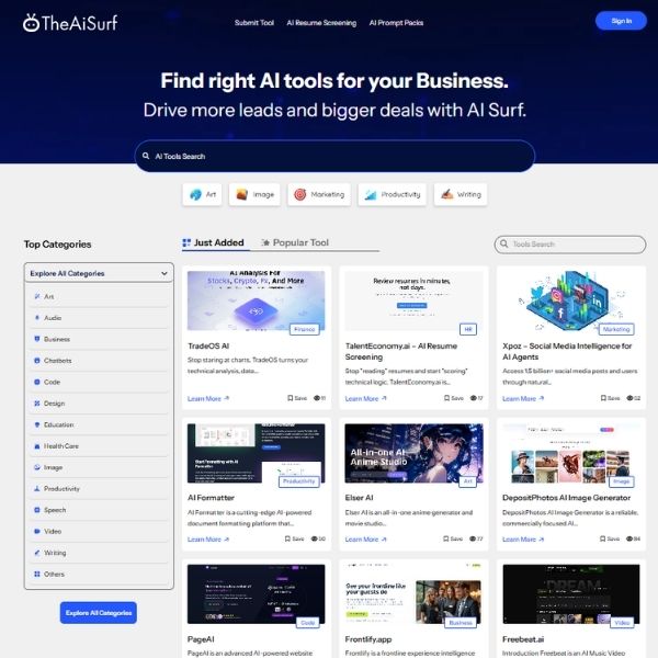 Hay miles de herramientas de IA. Te enseño dónde encontrarlas sin perderte en el intento. Y cerramos el reto.theaisurf.com