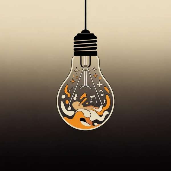 La IA no es solo trabajo. También juega, crea y te saca de donde siempre estás. - La chispa creativa _ la idea que surge -ideogram (2)