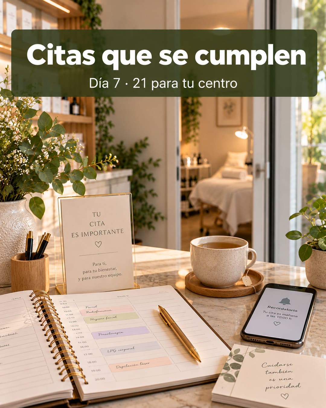 Citas que se cumplen. Cómo reducir las cancelaciones de última hora.