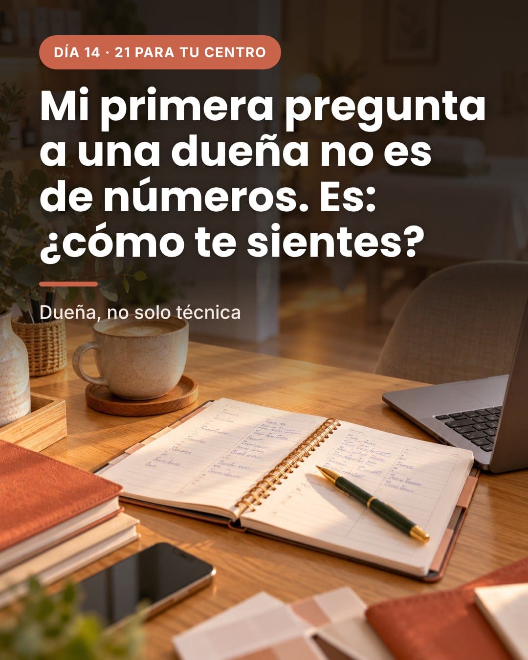Dueña, no solo técnica. Sal de la cabina para dirigir tu centro.
