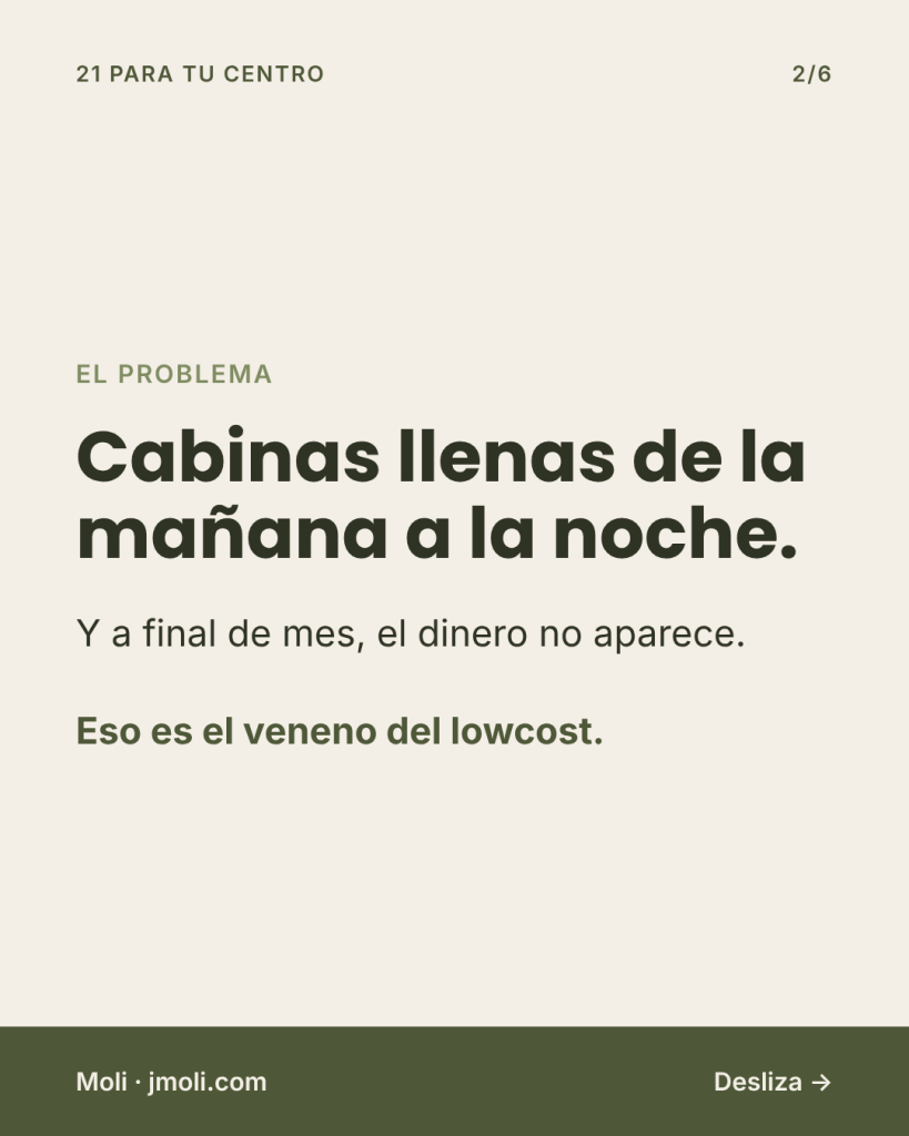 Agenda llena cuenta vacía - El problema