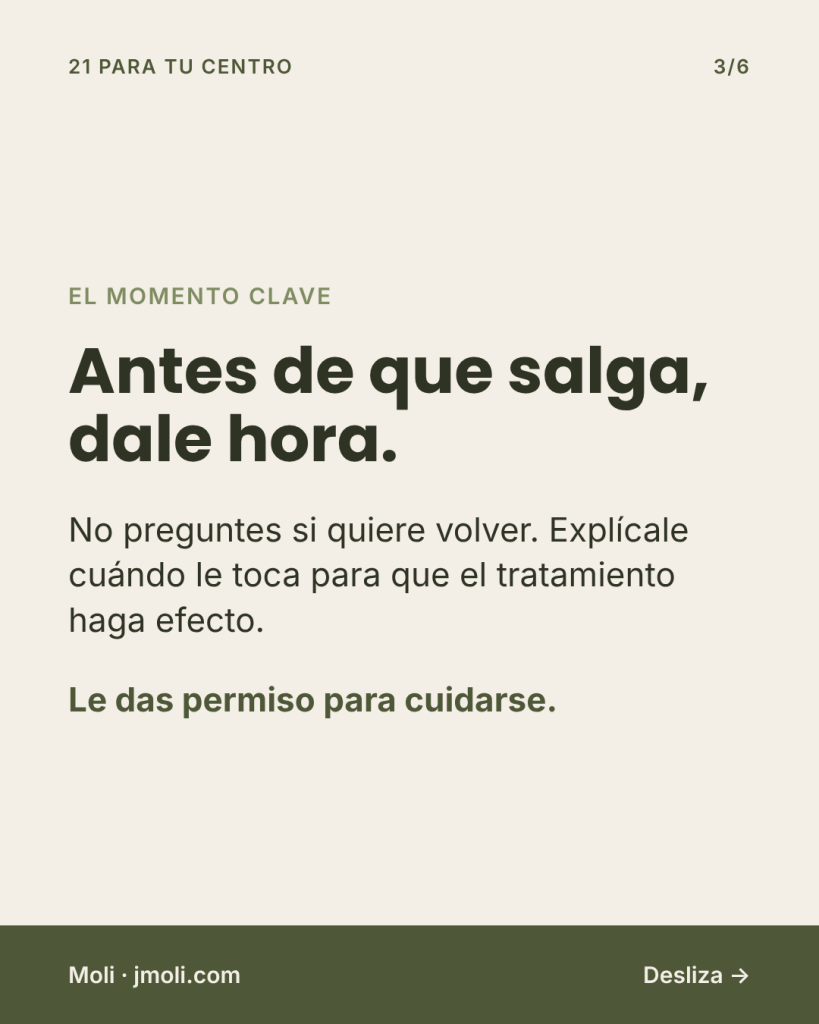 La clienta que vuelve - El momento clave