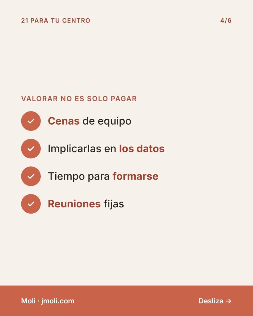 Esteticistas que se quedan - Valorar no es solo pagar