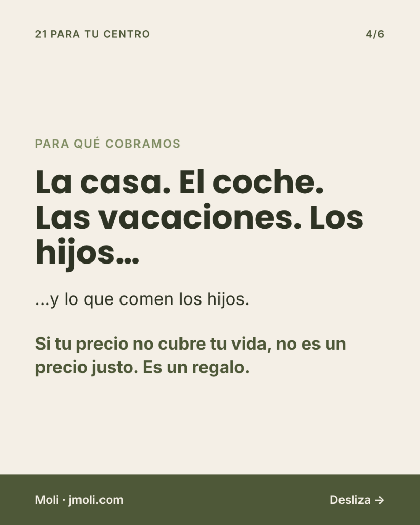 Subir precios sin perder clientas - Para qué cobramos