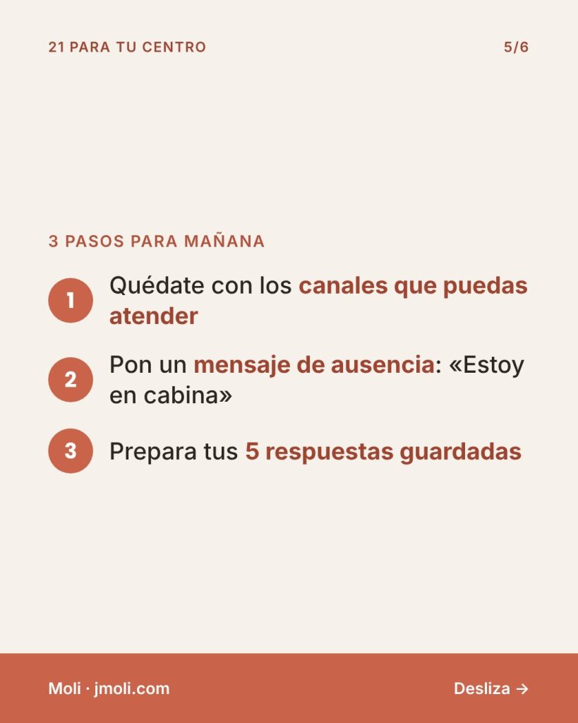 Responder rápido es reservar - 3 pasos para mañana
