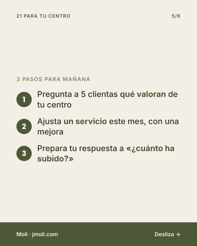 Subir precios sin perder clientas - 3 pasos para mañana
