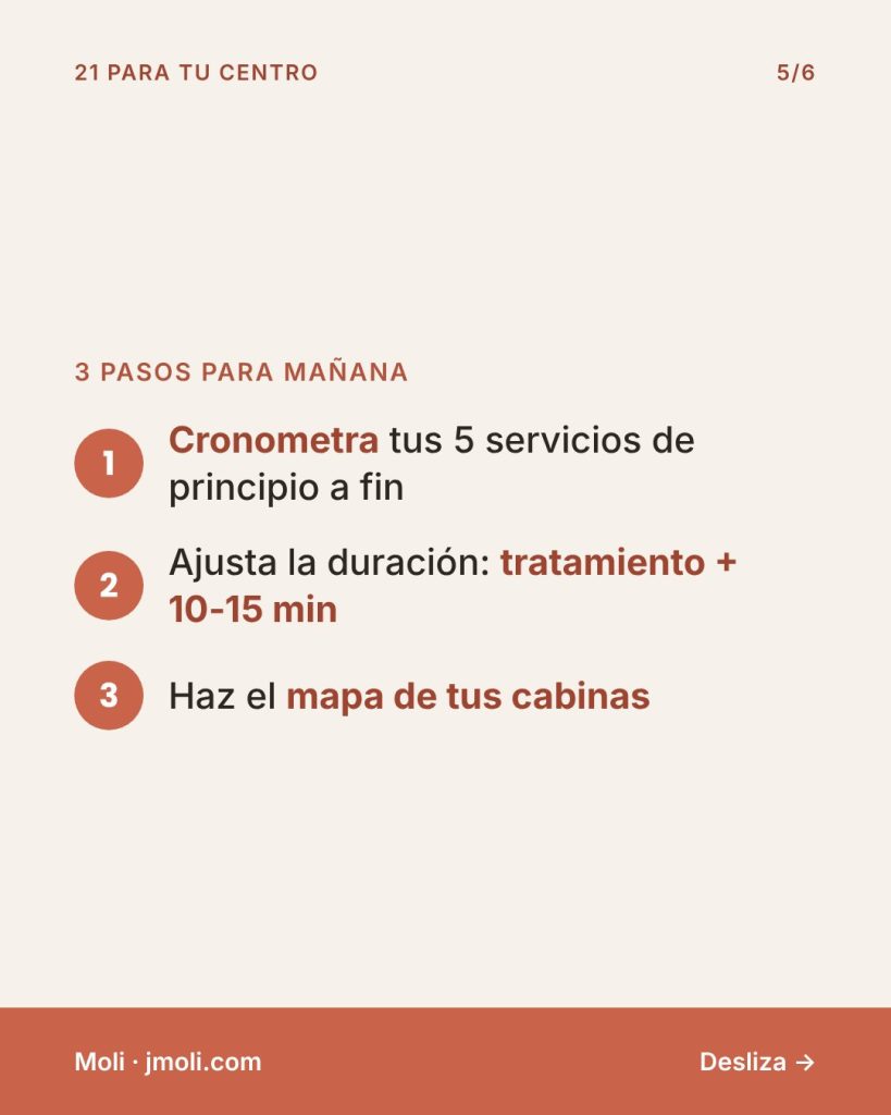 Una agenda que fluye - 3 pasos para mañana