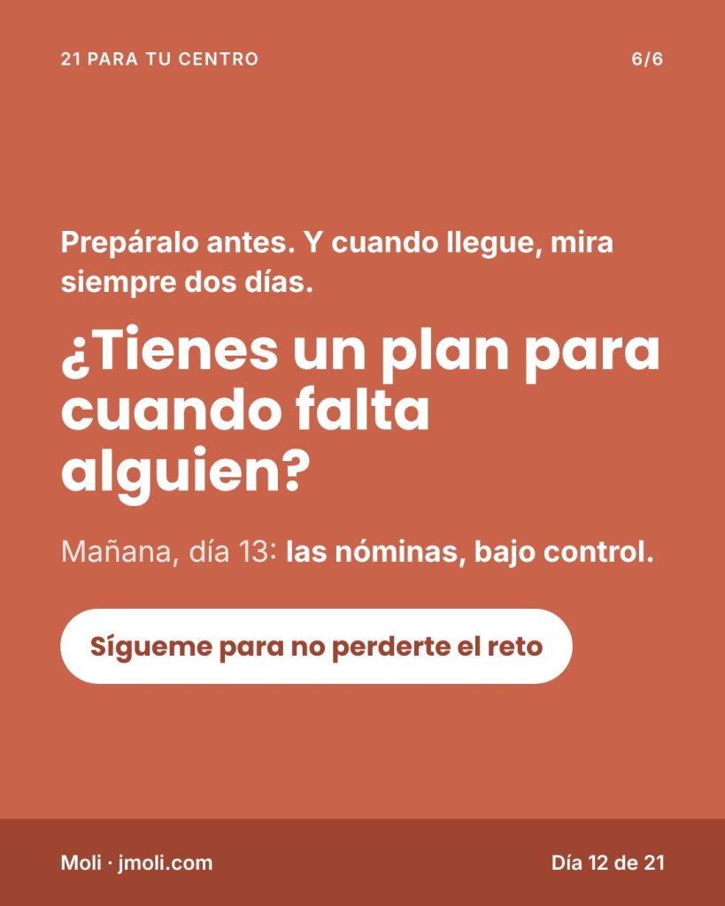 Un plan para cuando alguien falta - Tu experiencia